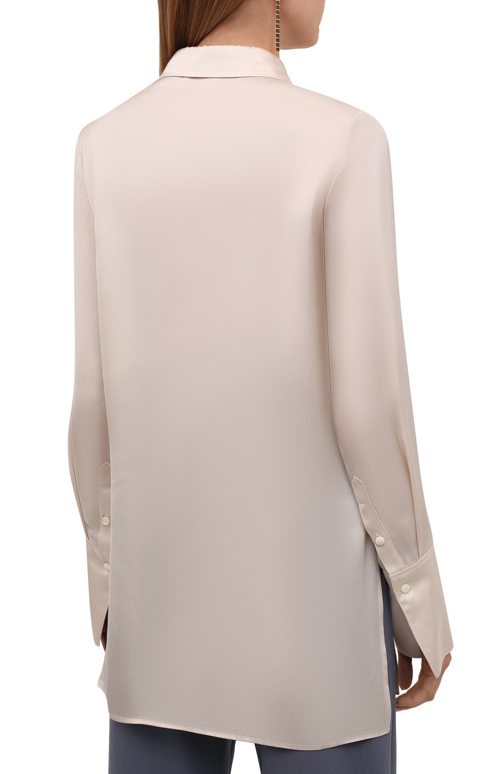 Рубашка LOW CLASSIC бежевого цвета по цене 27400 руб., арт. L0W21FW_SH08CR, фото 4 Рубашка LOW CLASSIC, арт. L0W21FW_SH08CR, фото 4