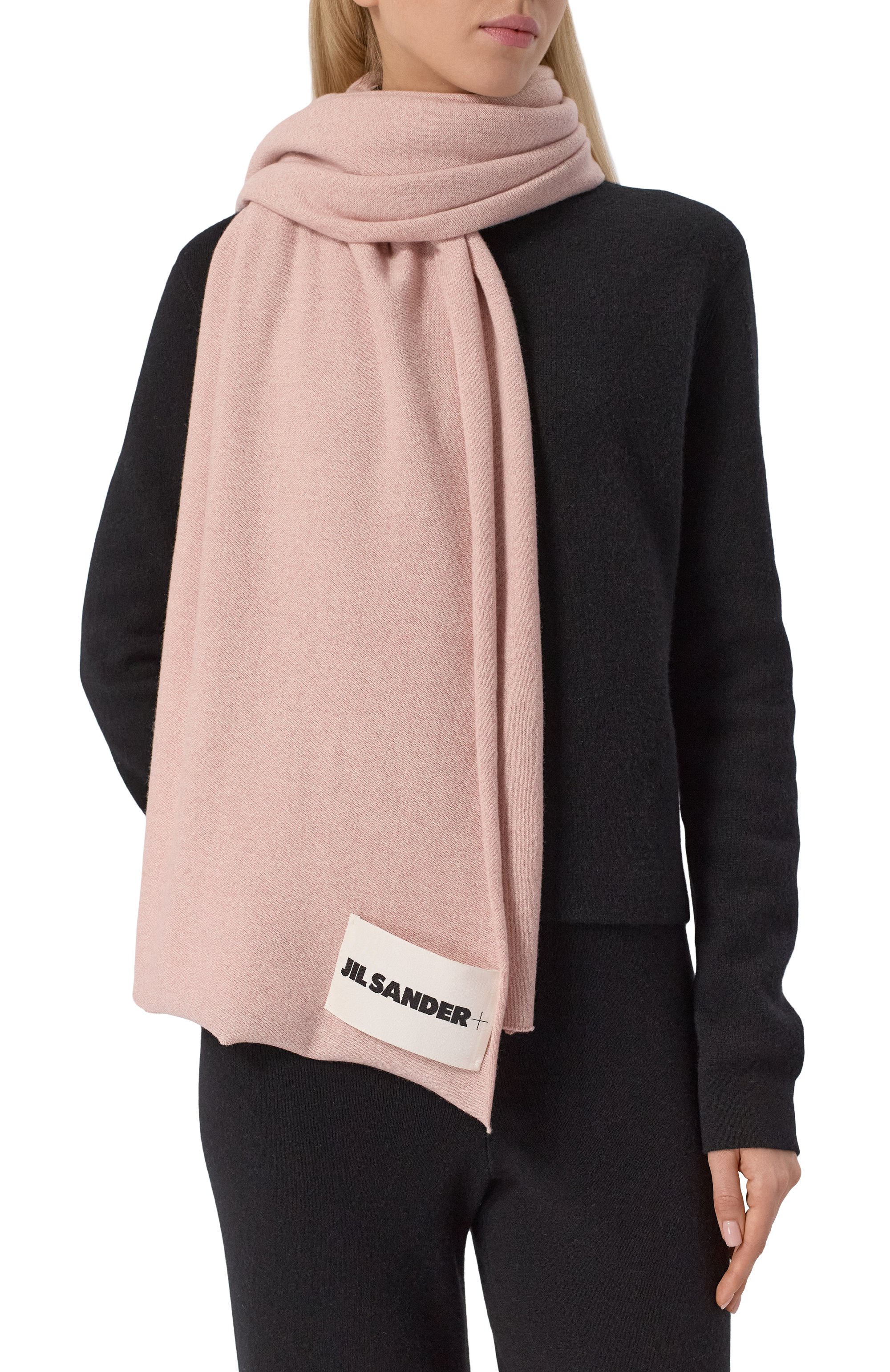 Кашемировый шарф JIL SANDER розового цвета по цене 131000 руб., арт. J40TE0005/J13204, фото 2 Кашемировый шарф JIL SANDER, арт. J40TE0005/J13204, фото 2