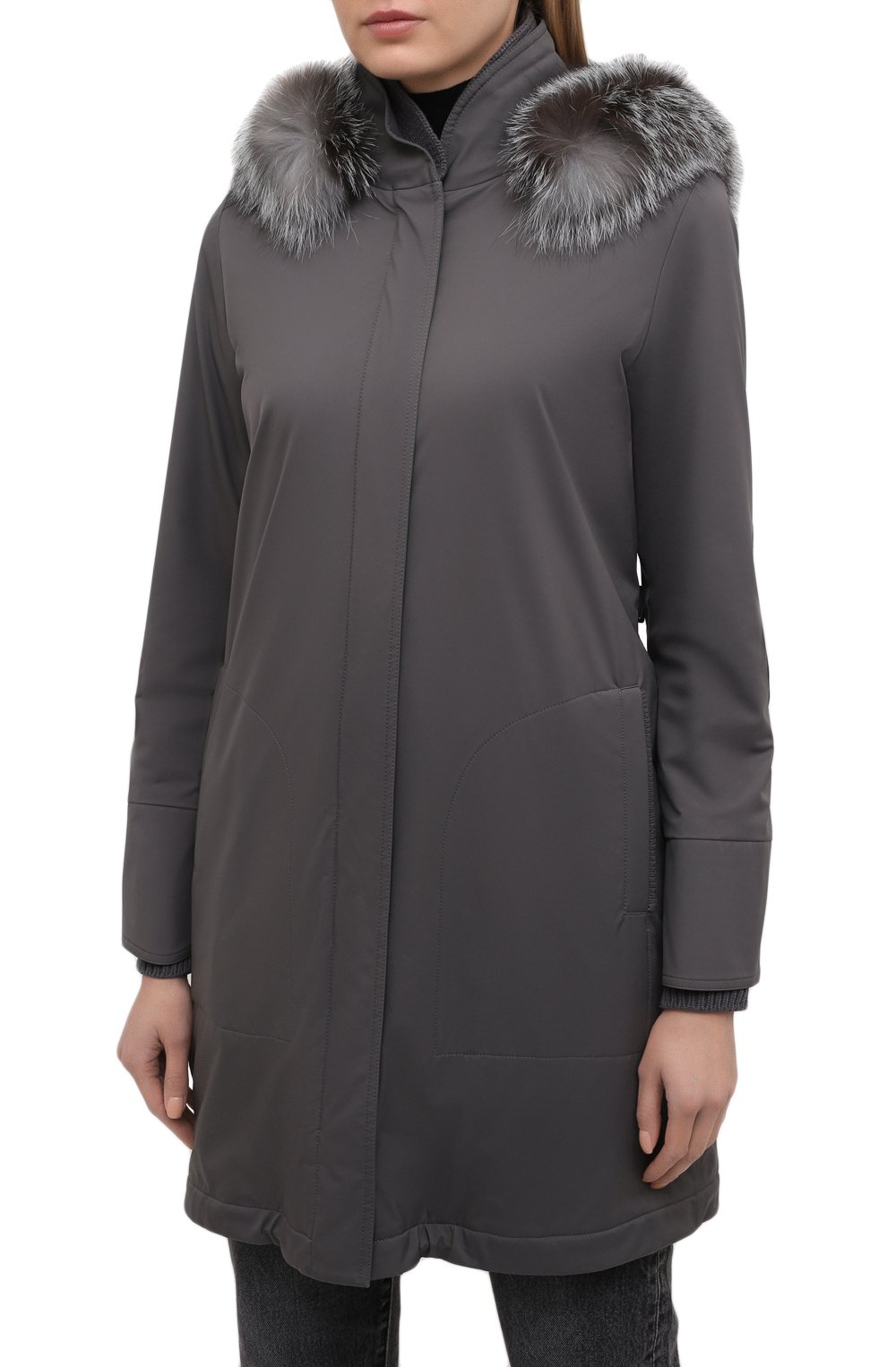 Парка с меховой отдел кой капюшона LORO PIANA, арт. FAE5502, фото 3