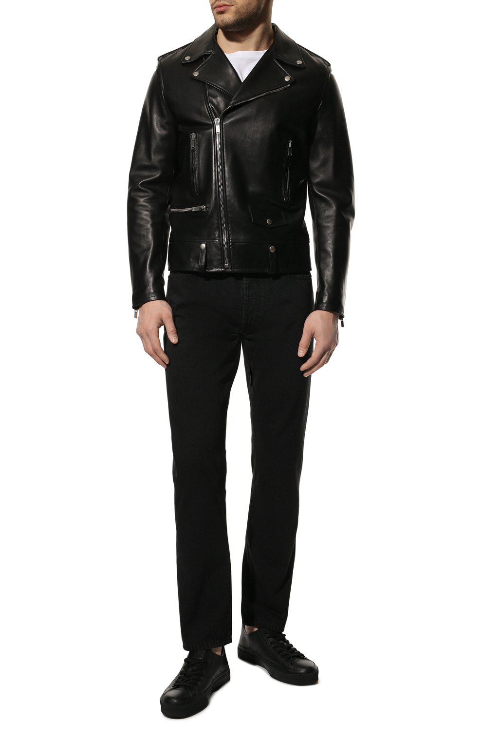 Кожаная куртка SAINT LAURENT, арт. 484284/Y5YA2, фото 2