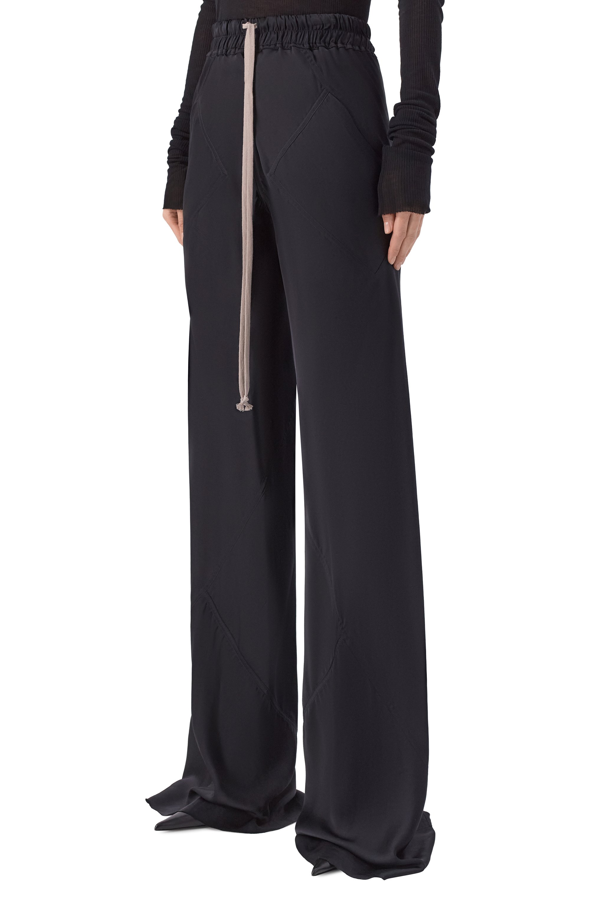 Брюки RICK OWENS черного цвета по цене 75300 руб., арт. RP02F5304/SCH, фото 3 Брюки RICK OWENS, арт. RP02F5304/SCH, фото 3