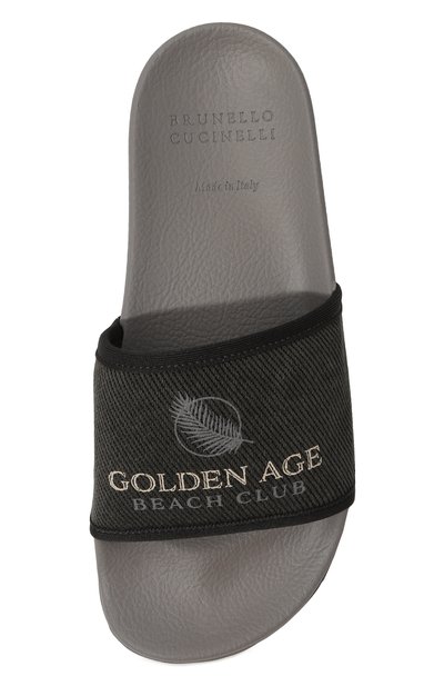 Текстильные шлепанцы BRUNELLO CUCINELLI, арт. BCTVN1R151, фото 4