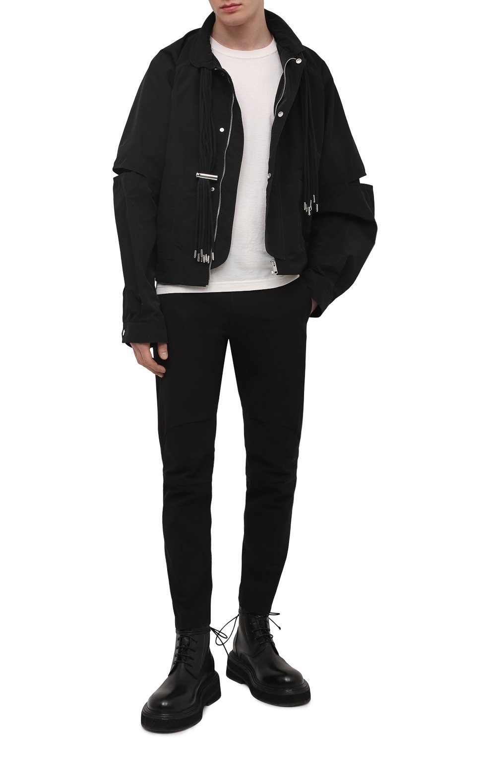 Брюки из хлопка и вискозы KAZUYUKI KUMAGAI черного цвета по цене 33950 руб., арт. AP11-227, фото 2 Брюки из хлопка и вискозы KAZUYUKI KUMAGAI, арт. AP11-227, фото 2