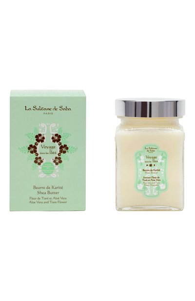 Масло карите для тела и волос "алоэ вера и цветы тиаре" (300ml) LA SULTANE DE SABA, арт. 3700448601872, фото 4
