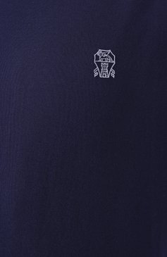 Мужская хлопковая футболка BRUNELLO CUCINELLI темно-синего цвета, арт. M0B137427G | Фото 6 (Рукава: Короткие; Драгоценные камни: Проставлено; Длина (для топов): Стандартные; Материал сплава: Проставлено; Стили: Кэжуэл; Принт: Без принта; Материал внешний: Хлопок; Кросс-КТ: Джерси; Мужское Кросс-КТ: Футболка-одежда)