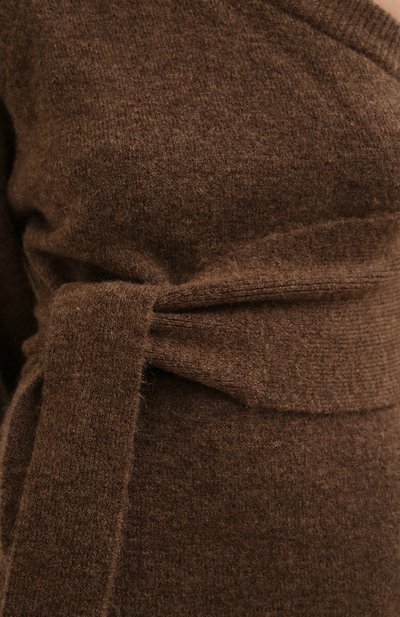 Платье-миди NANUSHKA коричневого цвета по цене 46150 руб., арт. CEDR0_BR0WN_FLUFFY KNIT, фото 5 Платье-миди NANUSHKA, арт. CEDR0_BR0WN_FLUFFY KNIT, фото 5