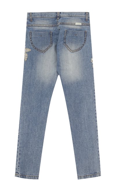 Джинсы с декоративными потертостями и вышивкой бисером ERMANNO SCERVINO, арт. 41 I JL10/10-16, фото 2