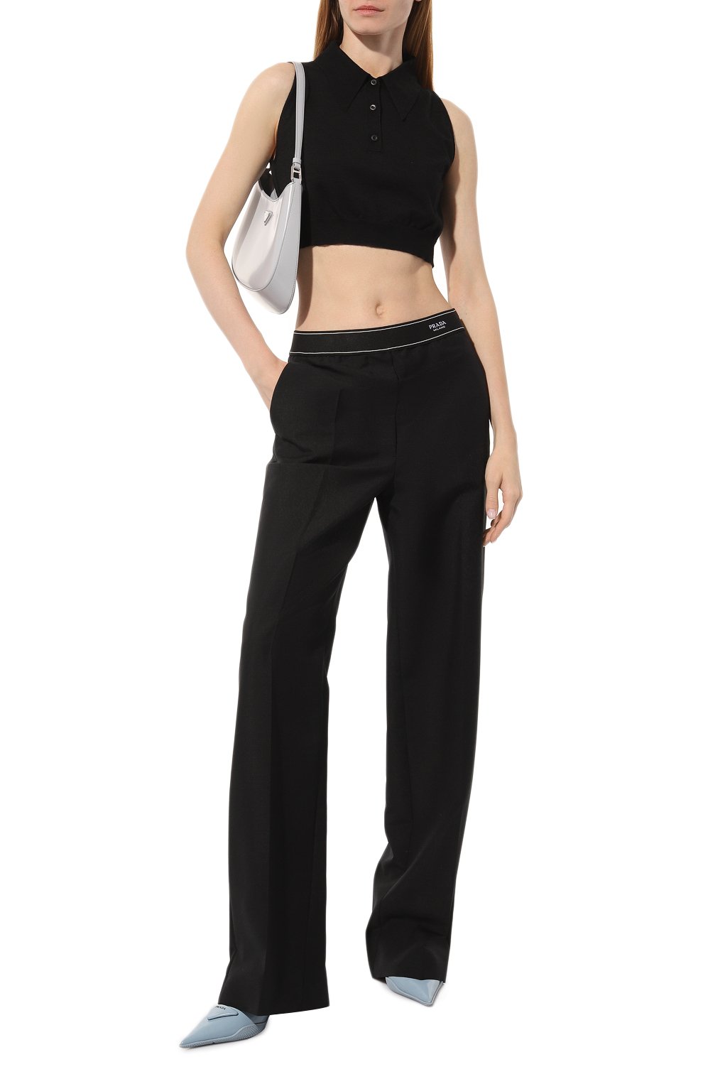 Топ из кашемира и шелка PRADA, арт. P29984-10AJ-F0002-221, фото 2