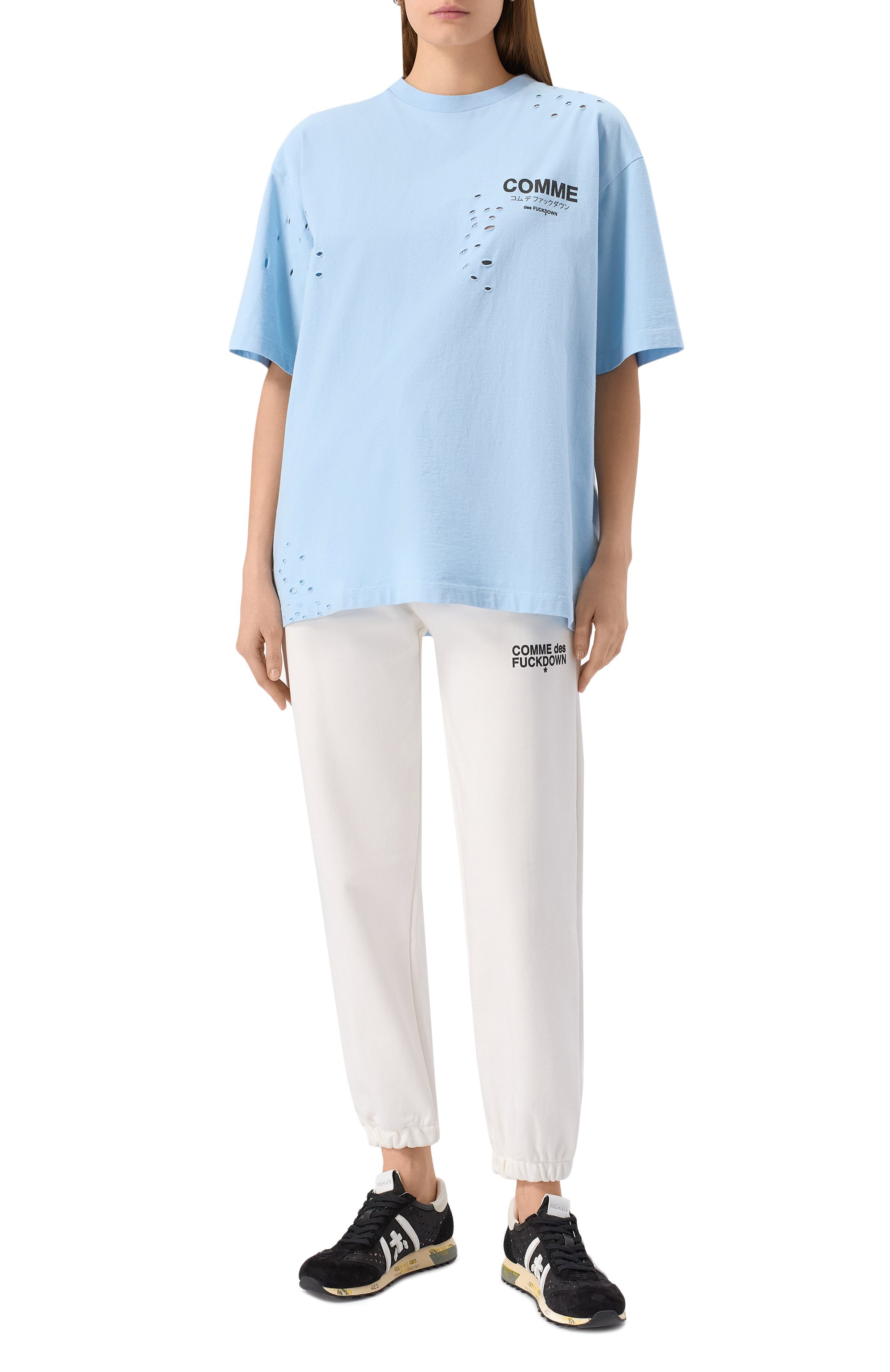 Хлопковая футболка COMME DES FUCKDOWN, арт. CFABW01310, фото 2
