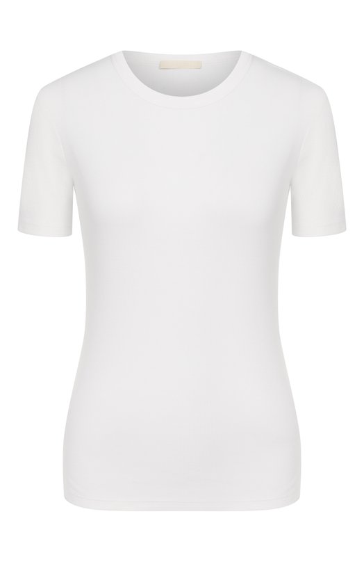 Футболка из хлопка и шелка 12 STOREEZ 137371 Белый 137371