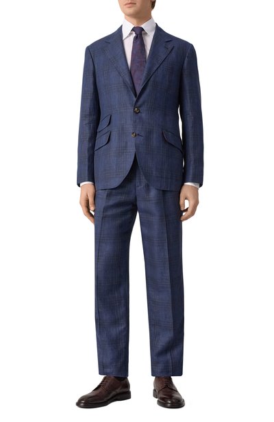 Мужской костюм из шерсти и льна BRUNELLO CUCINELLI, арт. MR486LDWH