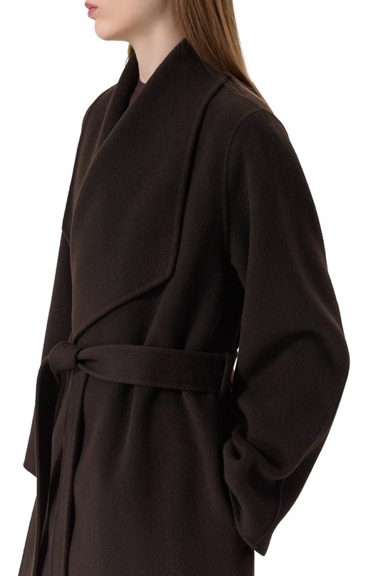 Шерстяное пальто Ivy Oak I0111048/CARRIE R0SE_ Коричневый  I0111048/CARRIE R0SE_ Фото 5