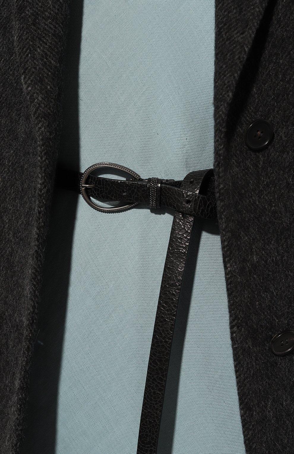 Кожаный ремень BRUNELLO CUCINELLI черного цвета по цене 75950 руб., арт. M0BRUC140, фото 2 Кожаный ремень BRUNELLO CUCINELLI, арт. M0BRUC140, фото 2