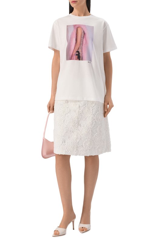 Хлопковая футболка N21 F051/6328_1 Белый  F051/6328_1 Фото 2