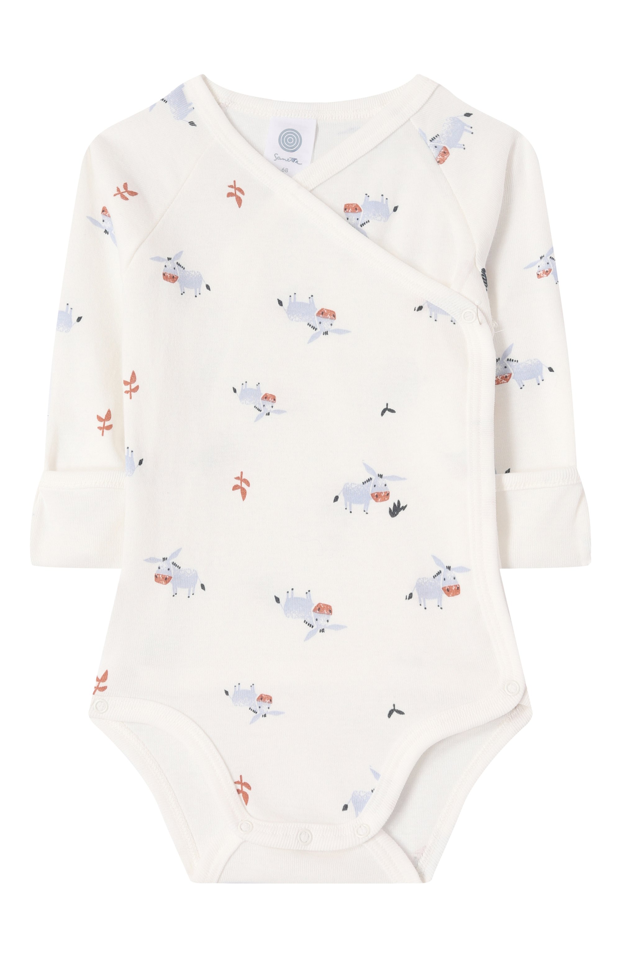 Хлопковое боди SANETTA молочного цвета по цене 3430 руб., арт. 324674, фото 1 Хлопковое боди SANETTA, арт. 324674, фото 1