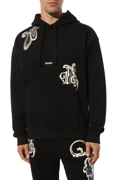 Хлопковое худи HUGO, арт. 50494559, фото 3