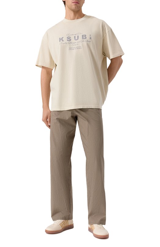 Хлопковая футболка Ksubi MSP25TE042 Кремовый  MSP25TE042 Фото 2