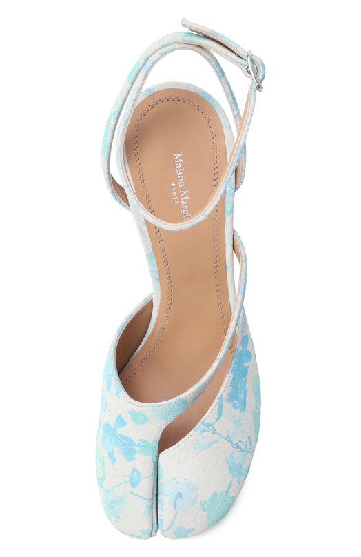 Замшевые туфли Tabi Maison Margiela S58WP0280/P7658 Голубой  S58WP0280/P7658 Фото 6