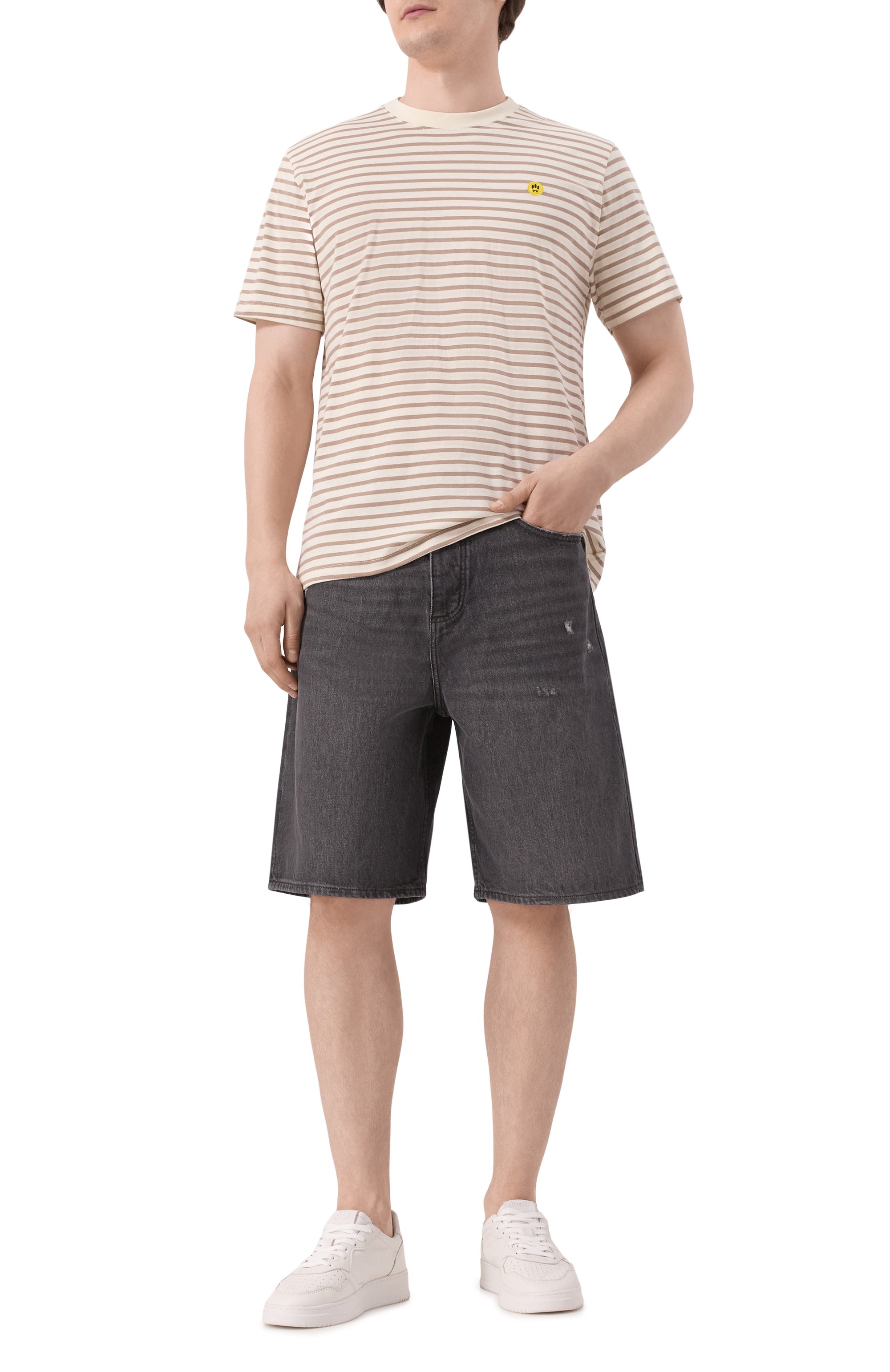 Хлопковая футболка BARROW, арт. S5BWMATH090, фото 2