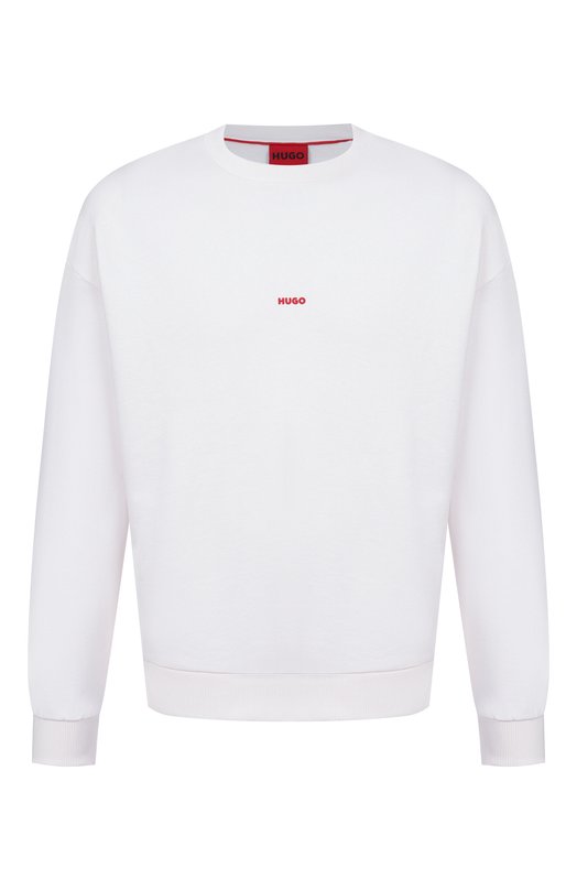 Хлопковый свитшот HUGO 50557482 Белый 50557482