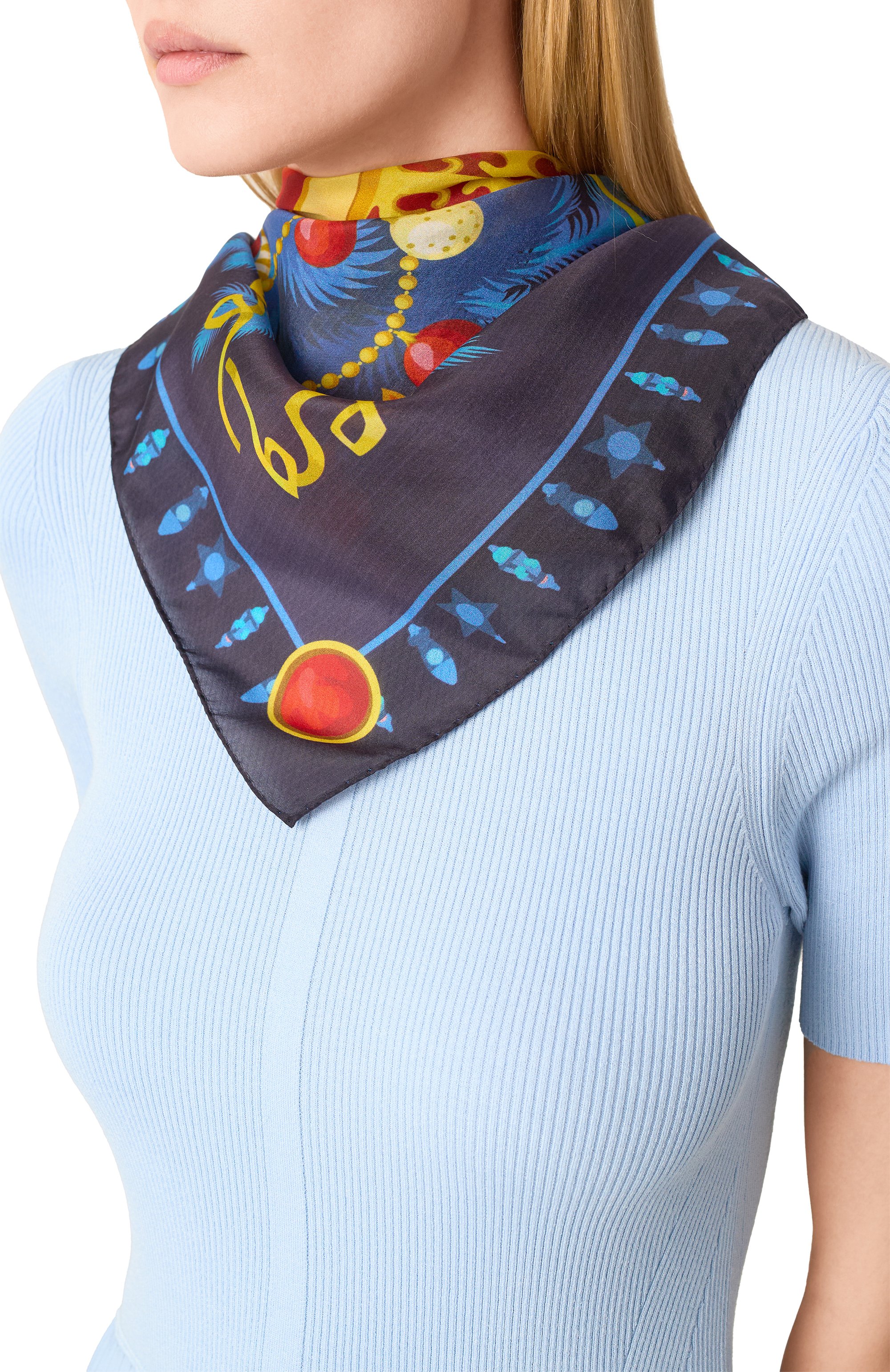 Шелковый платок карнавал GOURJI, арт. 91166237/43172, фото 2