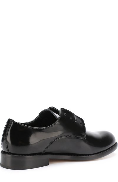 Кожаные дерби без шнуровки DSQUARED2 черного цвета по цене 26250 руб., арт. 51700/28-35, фото 3 Кожаные дерби без шнуровки DSQUARED2, арт. 51700/28-35, фото 3