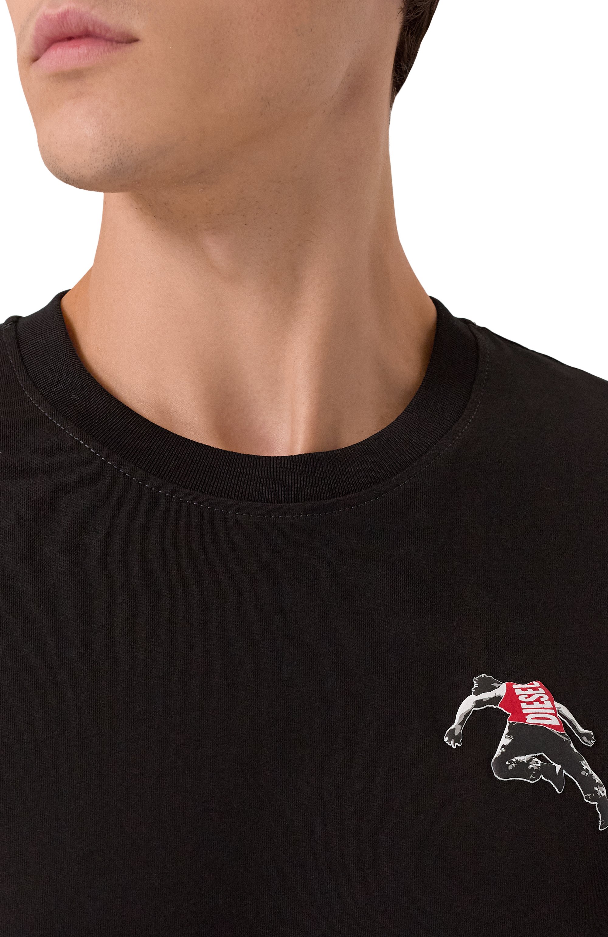 Хлопковая футболка DIESEL, арт. A18668/0QIAM, фото 5