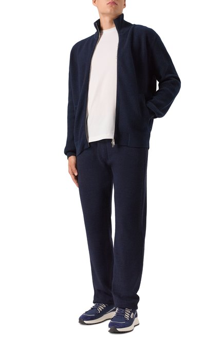 Мужские брюки из шерсти и хлопка CORNELIANI, арт. 26G567-2625016