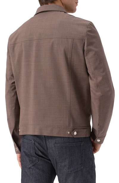 Шерстяная куртка-рубашка BRUNELLO CUCINELLI, арт. MM4506413, фото 4