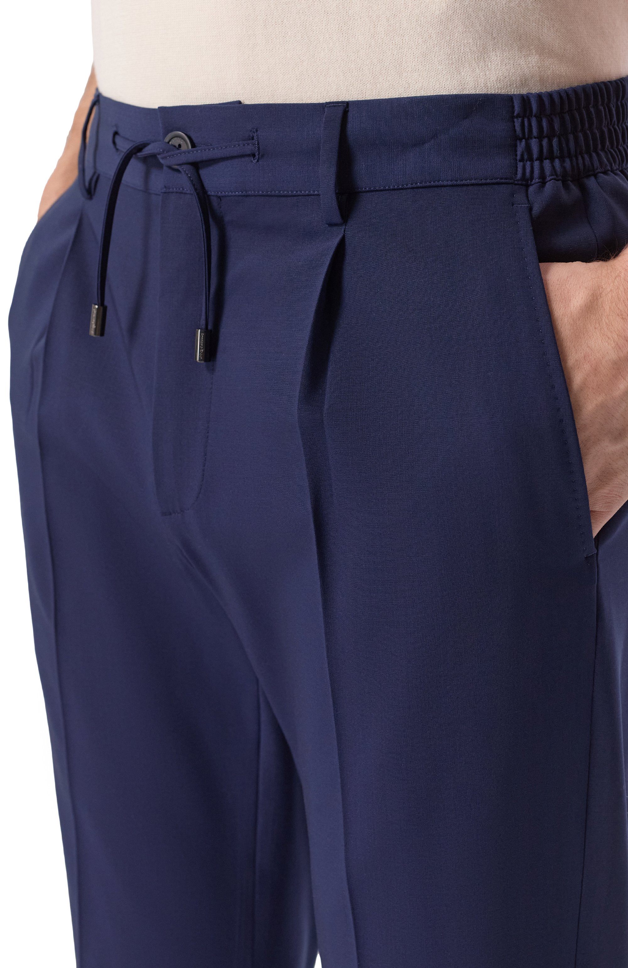 Шерстяные брюки STEFANO RICCI темно-синего цвета по цене 130000 руб., арт. M1T5100153/W0010P, фото 5 Шерстяные брюки STEFANO RICCI, арт. M1T5100153/W0010P, фото 5