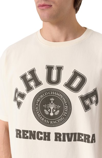 Хлопковая футболка RHUDE, арт. RHPS25TT08012, фото 5
