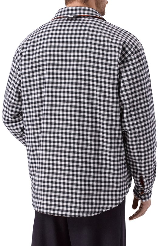 Двусторонняя куртка-рубашка MSGM 3940MH23/257502 Чёрно-белый  3940MH23/257502 Фото 4