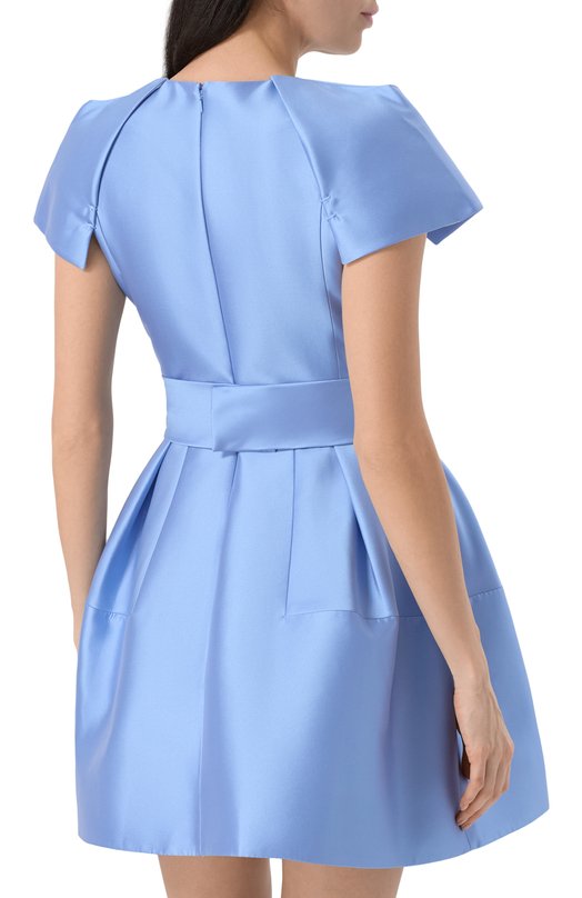 Атласное платье Dice Kayek SS25R276 Голубой  SS25R276 Фото 4