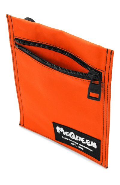 Текстильная сумка ALEXANDER MCQUEEN оранжевого цвета по цене 32750 руб., арт. 663099/1AAB1, фото 4 Текстильная сумка ALEXANDER MCQUEEN, арт. 663099/1AAB1, фото 4