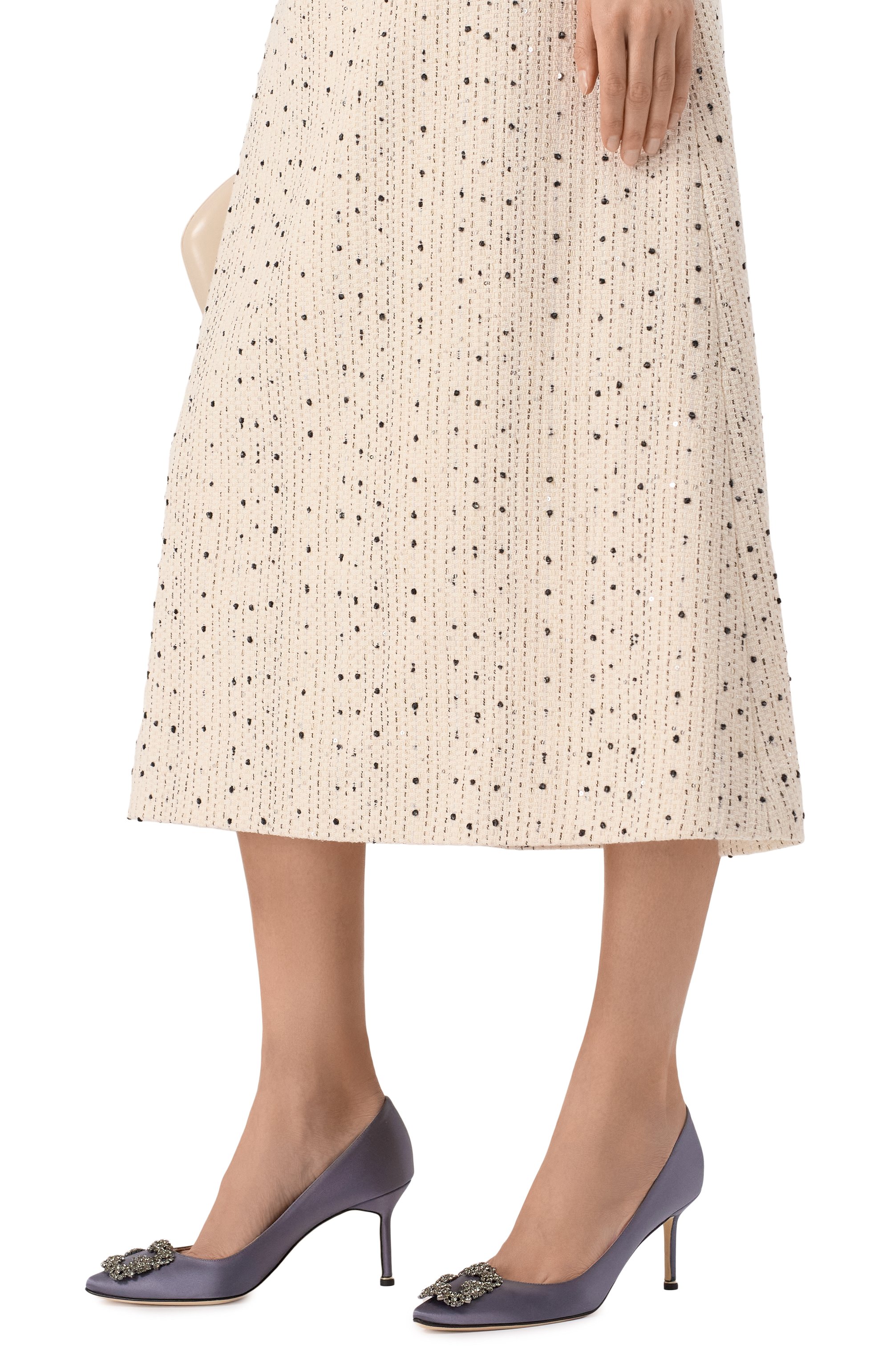 Текстильные туфли hangisi 70 MANOLO BLAHNIK, арт. 9XX-0662/SAT, фото 3