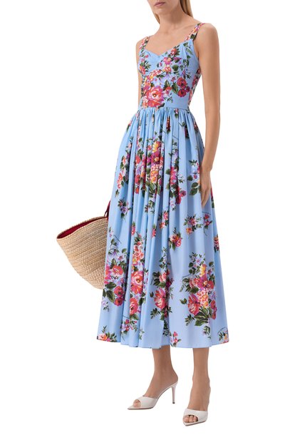 Хлопковое платье DOLCE & GABBANA, арт. F6TTHT/HS5UU, фото 2