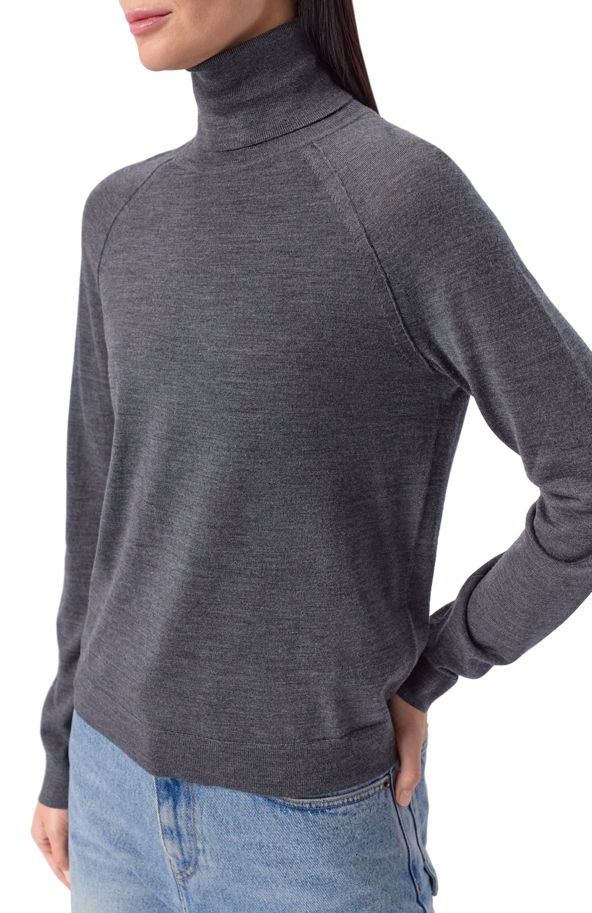 Шерстяная водолазка BOSS, арт. 50548298, фото 5