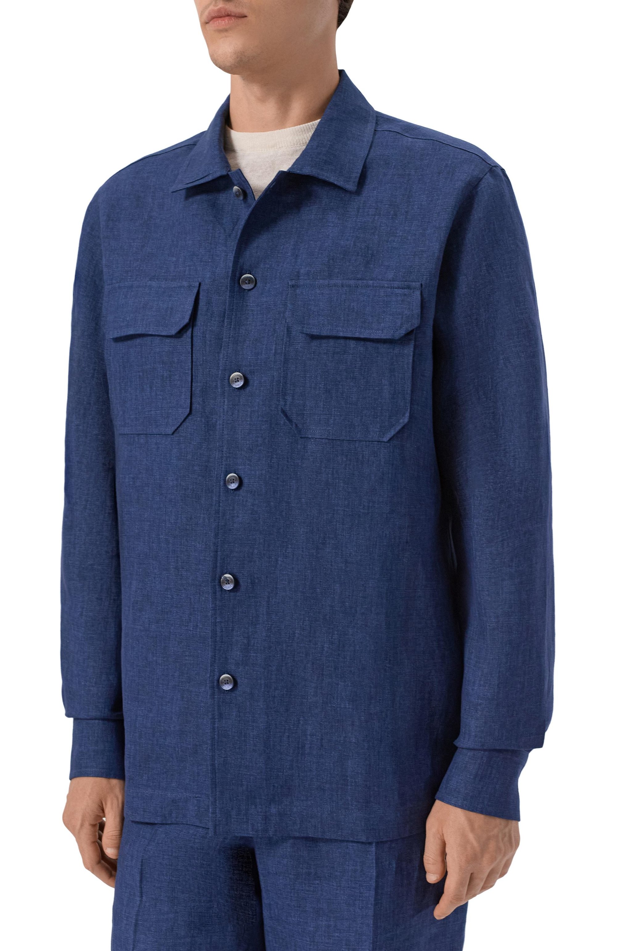 Льняная рубашка CAPOBIANCO, арт. 20M515.LL00._001, фото 3