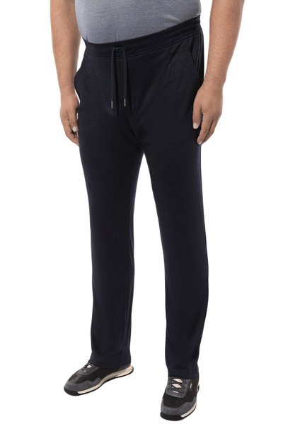 Шерстяные брюки CAPOBIANCO синего цвета по цене 49950 руб., арт. MPAN.0X00/58-60, фото 3 Шерстяные брюки CAPOBIANCO, арт. MPAN.0X00/58-60, фото 3