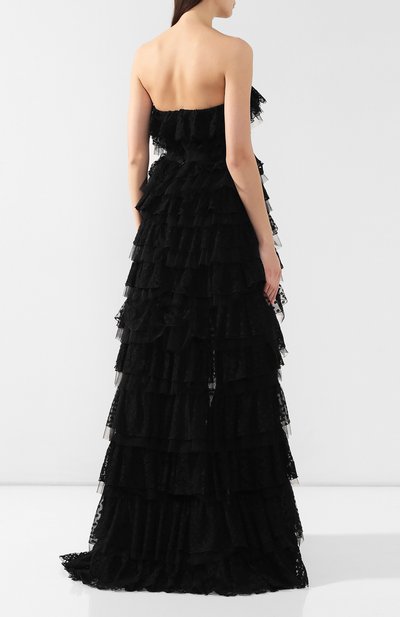 Платье из смеси хлопка и вискозы ZUHAIR MURAD черного цвета по цене 387500 руб., арт. DRS19041/LABL004, фото 4 Платье из смеси хлопка и вискозы ZUHAIR MURAD, арт. DRS19041/LABL004, фото 4
