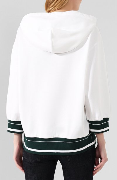 Хлопковое худи DOLCE & GABBANA белого цвета по цене 85100 руб., арт. F9A53Z/HH743, фото 4 Хлопковое худи DOLCE & GABBANA, арт. F9A53Z/HH743, фото 4