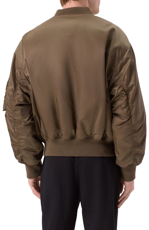 Утепленный бомбер Saint Laurent 838713/YZ9BV Коричневый  838713/YZ9BV Фото 4