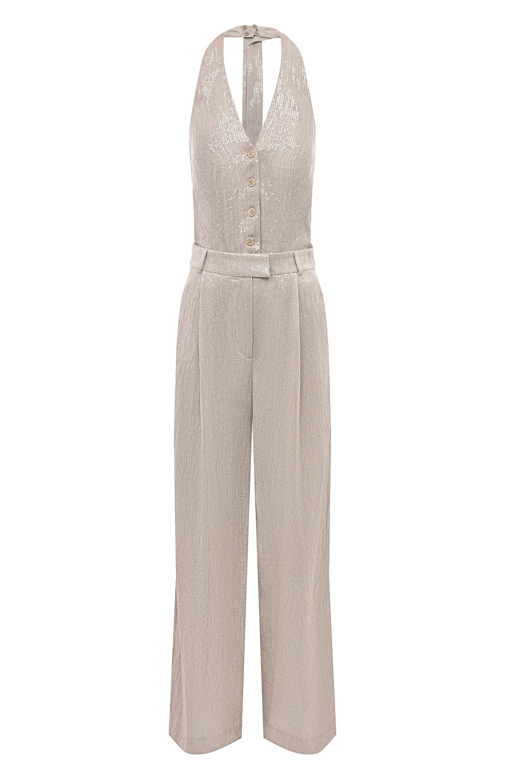 Льняной к�омбинезон с отделкой пайетками BRUNELLO CUCINELLI, арт. MH570SN199, фото 1
