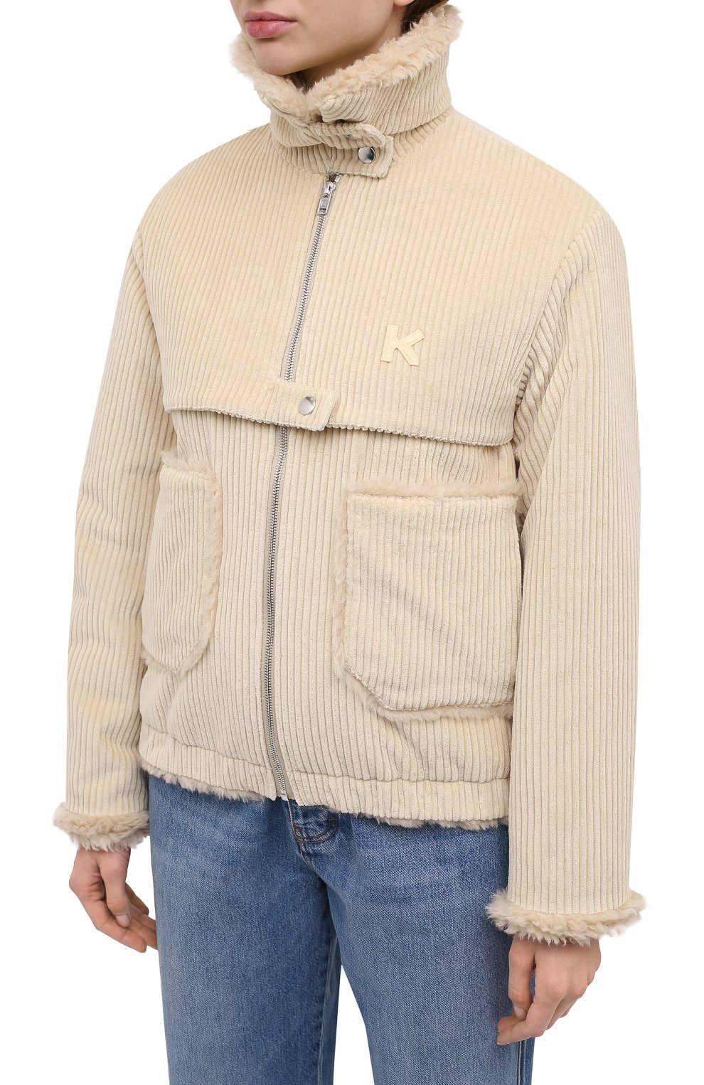 Вельветовая куртка KENZO кремового цвета по цене 65150 руб., арт. FA62BL1179CV, фото 3 Вельветовая куртка KENZO, арт. FA62BL1179CV, фото 3