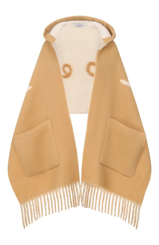 Шерстяной шарф Burberry 8121283 Бежевый 8121283