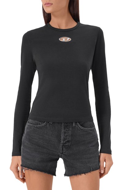 Хлопковый лонгслив DIESEL, арт. A19438/0CLBR, фото 3