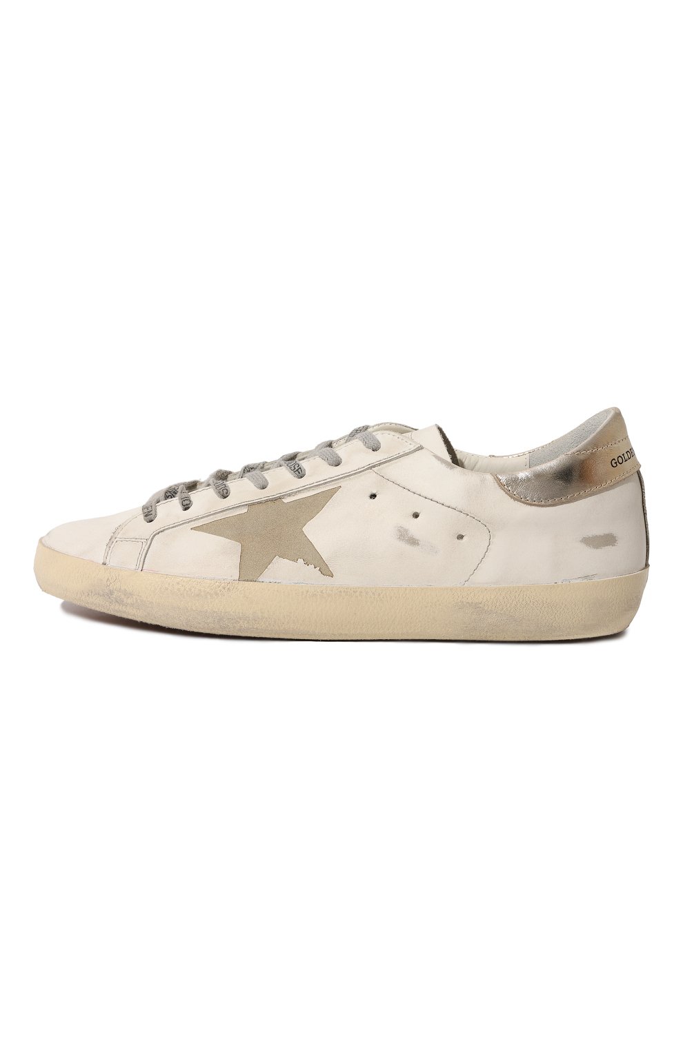Кожаные кеды superstar GOLDEN GOOSE DELUXE BRAND, арт. GMF00106/F0031961117, фото 4