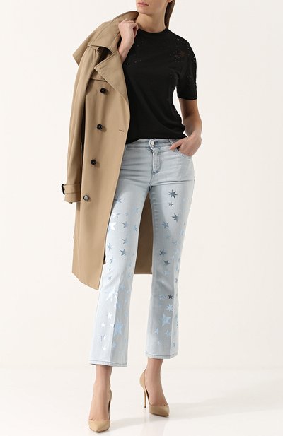 Футболка с прозрачными вставками в виде звезд STELLA MCCARTNEY, арт. 342365/SJW35, фото 2