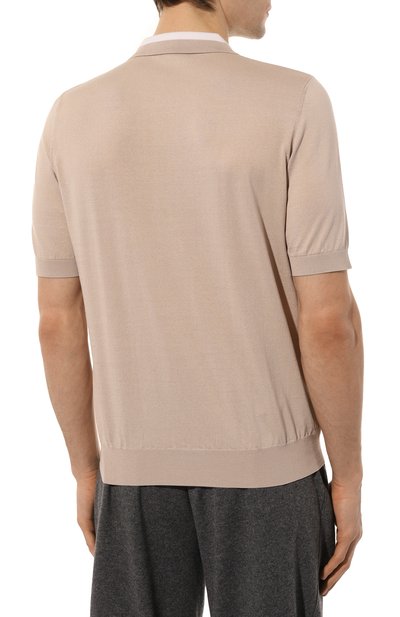 Поло из хлопка и шелка ZILLI, арт. MBZ-PZ002-CLAS1/MC01, фото 4