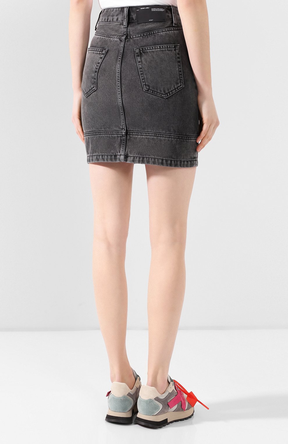 Джинсовая юбка OFF-WHITE, арт. 0WYF004R20E980687500, фото 4